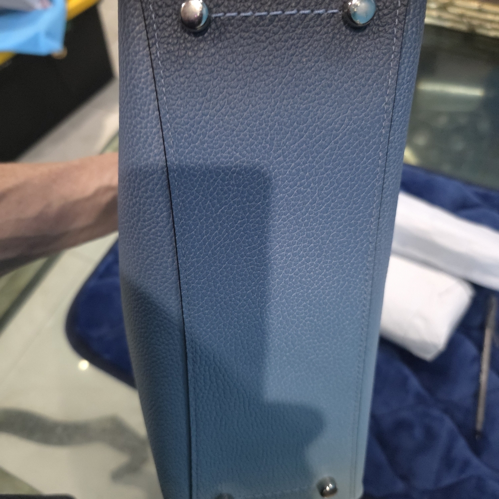 Coach Blue Leather Ombre Satchel - Picture 5 of 9